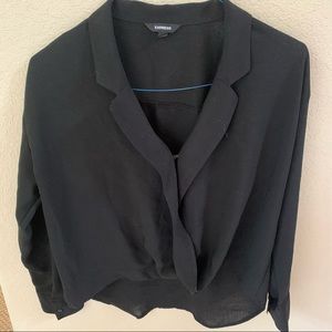 Express collar wrap shirt